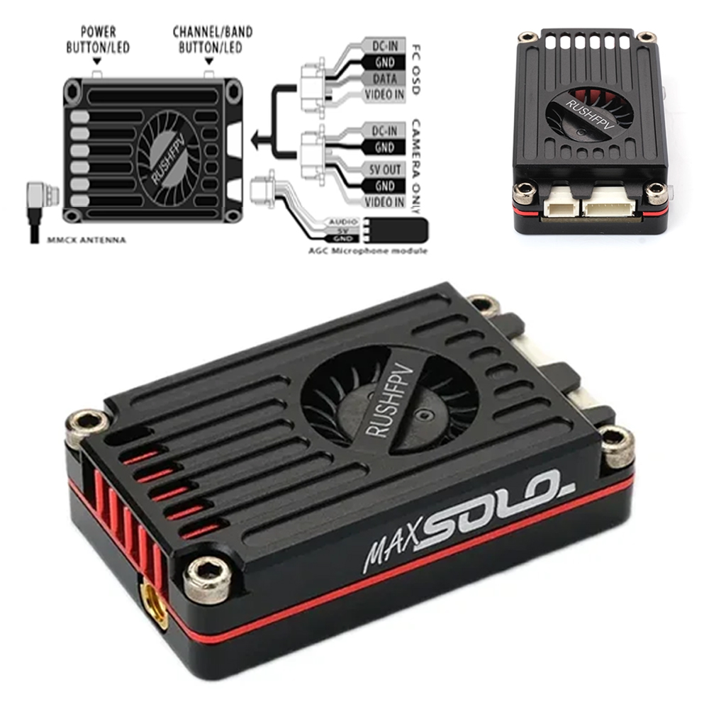RUSHFPV RUSH MAX SOLO 5.8GHz 2 - огляд і ціна Rushfpv Rush Max Solo 5.8G 2.5W Vtx