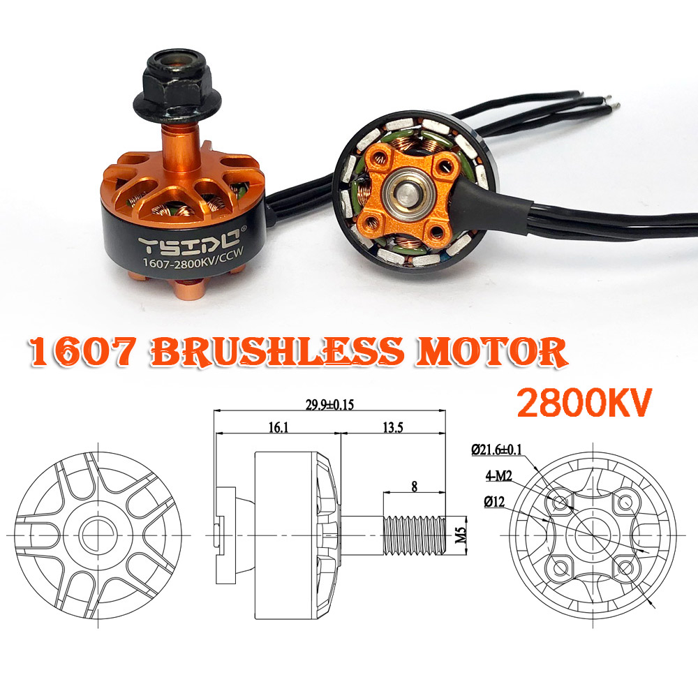 YSIDO 1607 2800KV 3850KV 2-4S  - огляд і ціна Walksnail Avatar Hd Goggles X