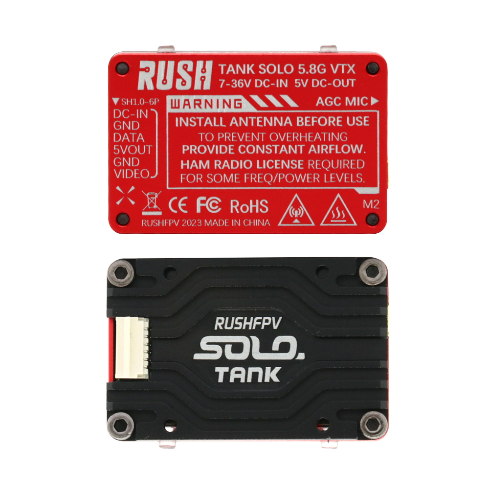 RUSH Solo Tank 5.8G VTX Video  - огляд і ціна Foxeer Reaper Extreme 2.5W Vtx