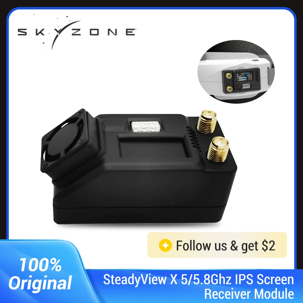 Skyzone SteadyView X 5Ghz 5.8G - огляд і ціна Skyzone Steadyview X Receiver Module