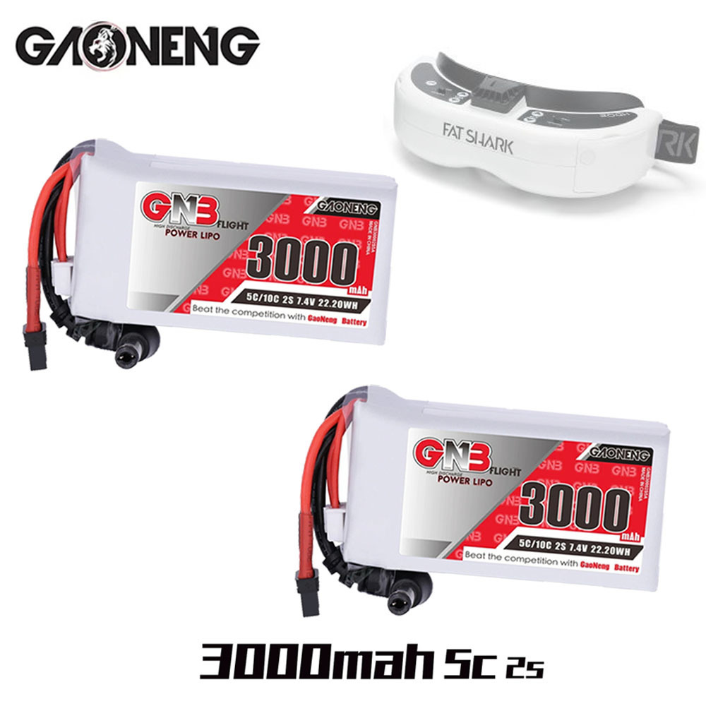 GNB 2S 7.4V 3000mAh 5C/10C Lip - огляд і ціна Skyzone Sky04X Pro Oled Fpv Goggles