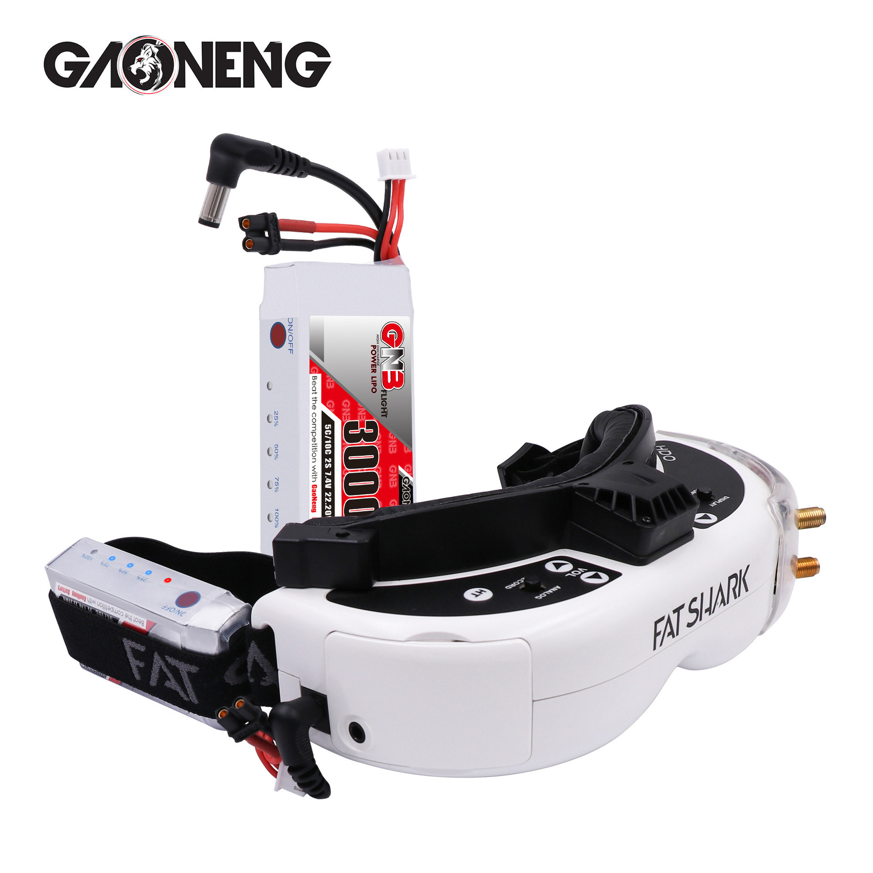 GNB 2S 7.4V 3000mAh 5C/10C Lip - огляд і ціна Skyzone Sky04X Pro Oled Fpv Goggles